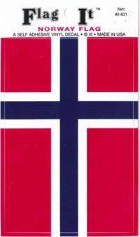 Flag-It Large Norwegian Flag Sticker